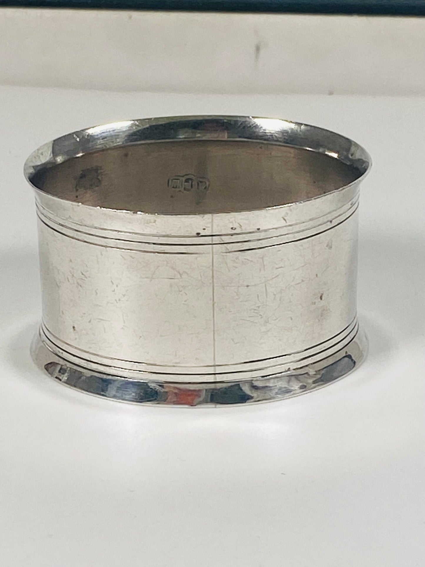 Fine antique European continental silver napkin ring.