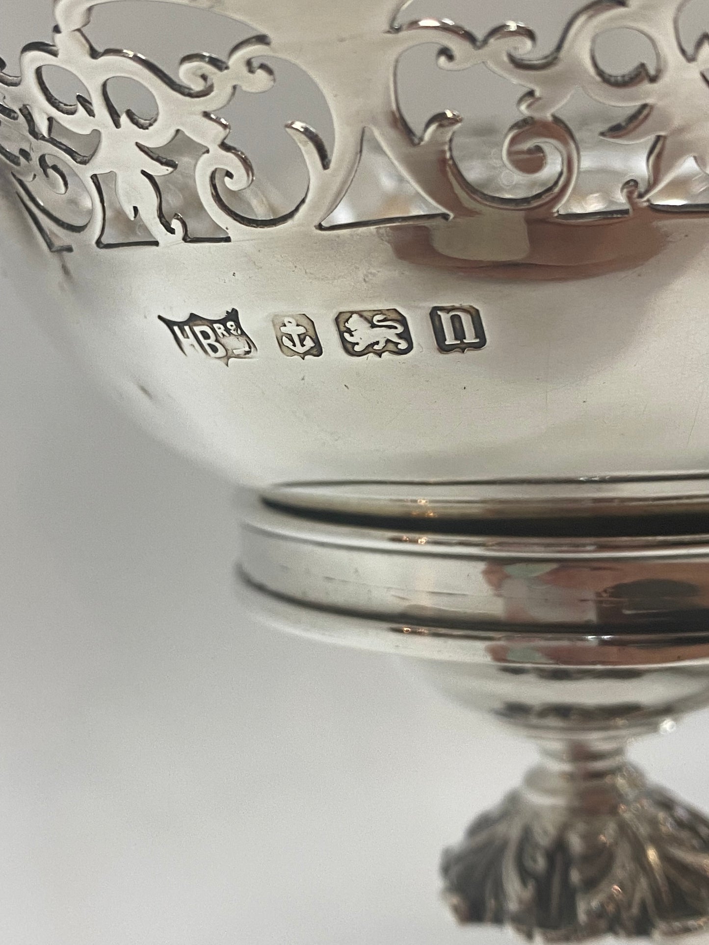 Monumental George V Hardy Brothers Fine Sterling Silver Epergne, Birmingham 1912