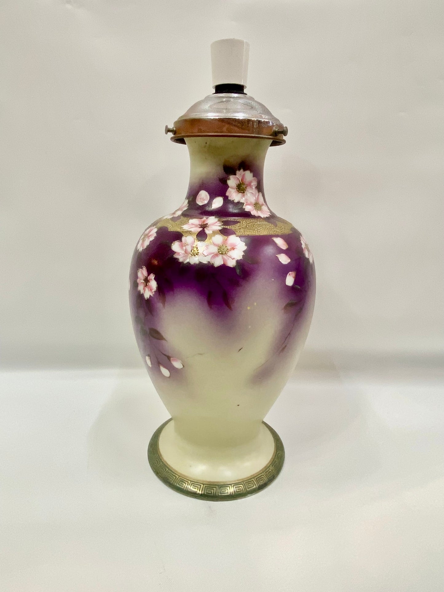 古董日本手绘花瓶,约 1910-1921 年