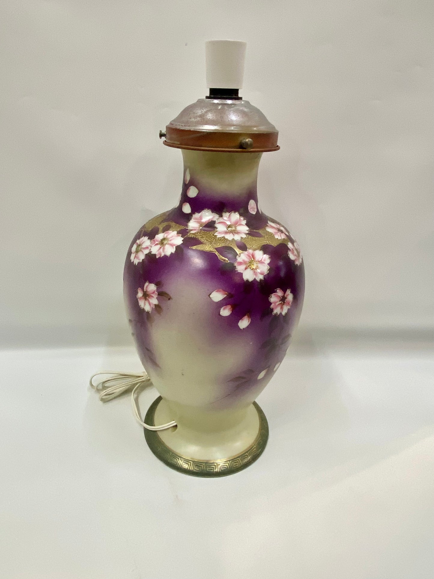 古董日本手绘花瓶,约 1910-1921 年