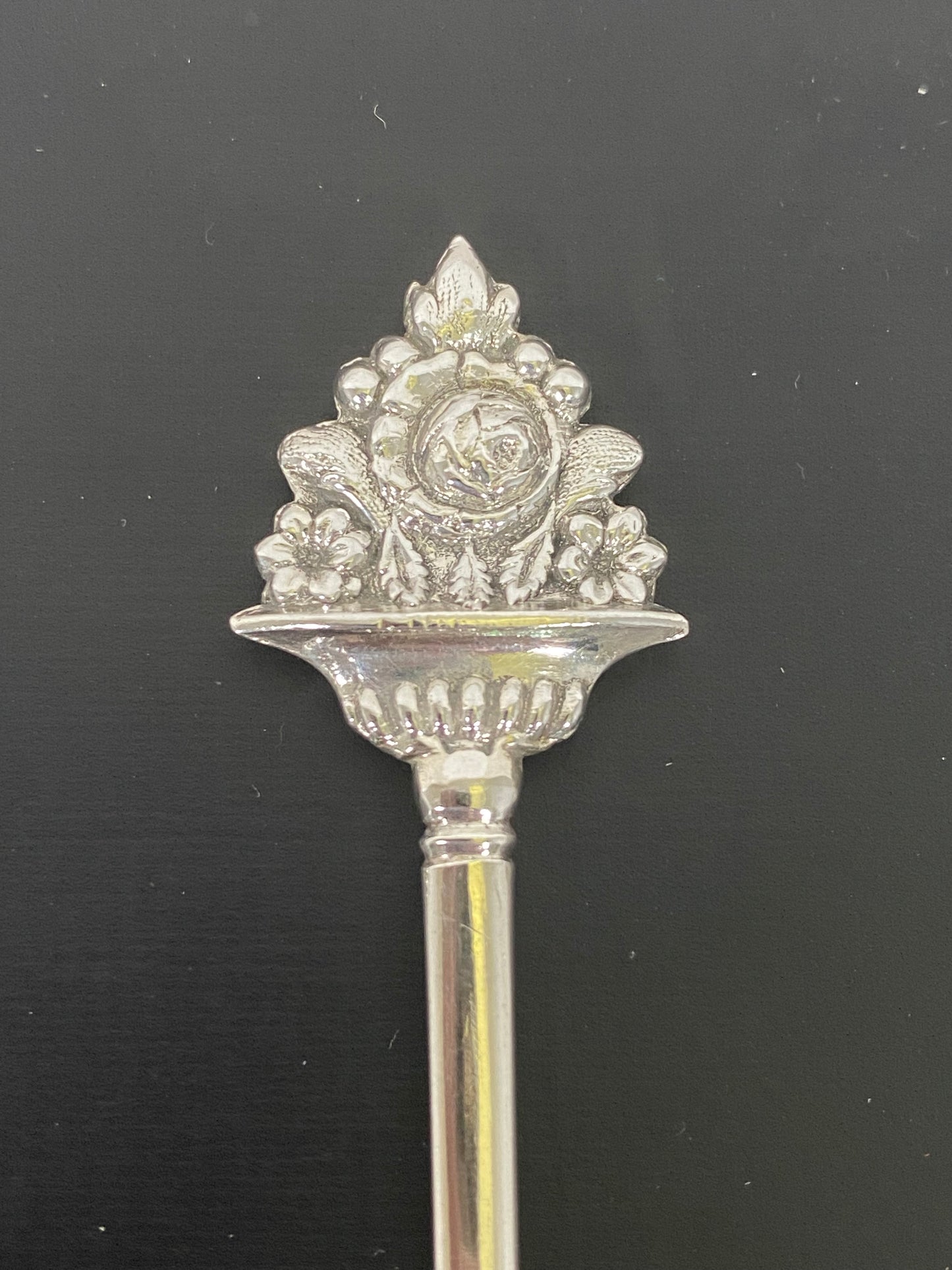 Juego antiguo de 4 brochetas de cóctel de la época victoriana, Chawner & Co., época de George Adams