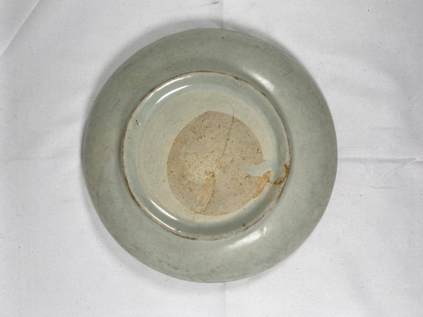 Large 16th Century Ming Chinese Swatow Plate w Red and Green Phoenix Motif