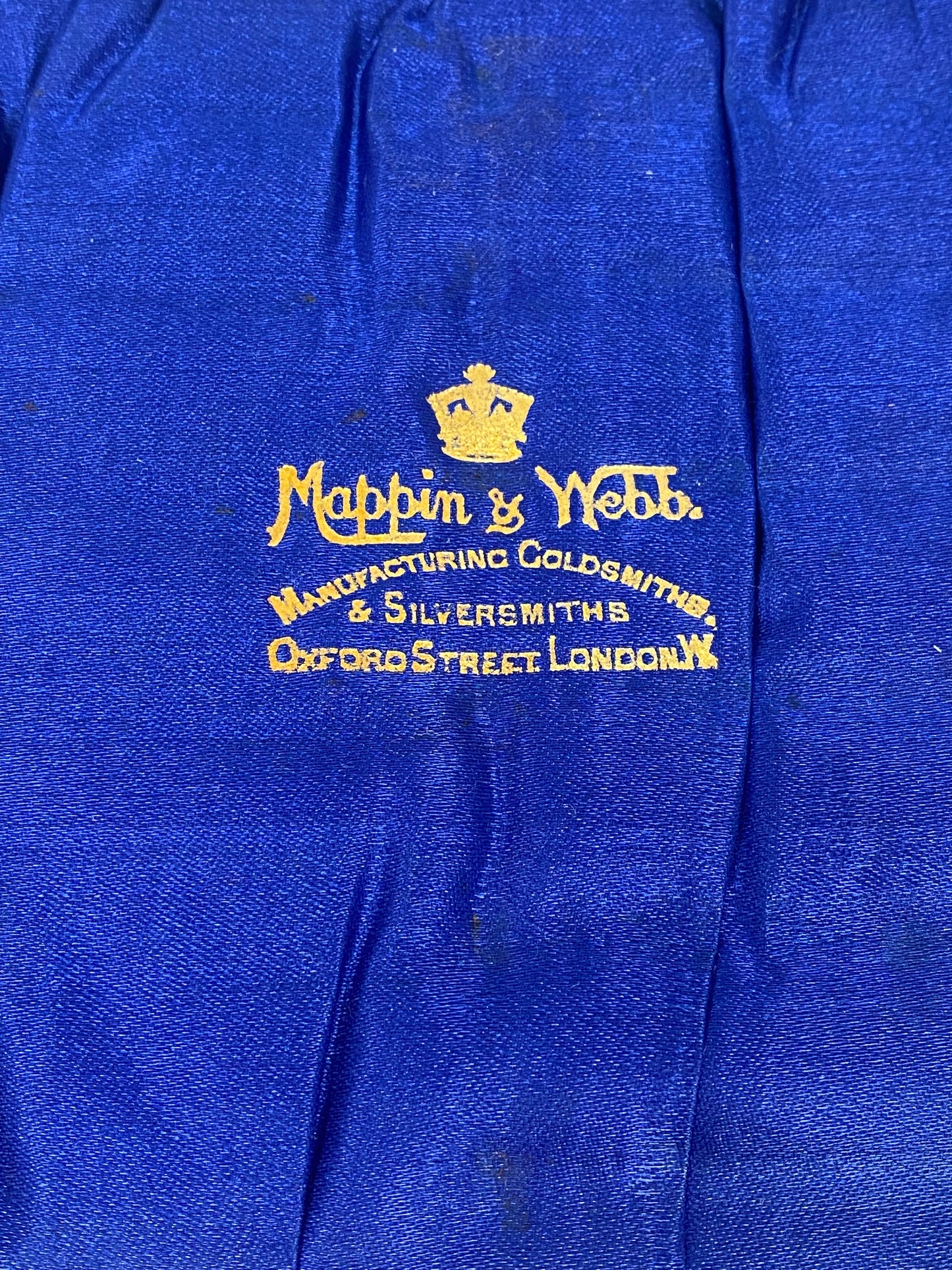 Antique Edwardian Cased Mappin & Webb Sheffield Steel Knives with Sterling Silver Handles, Set of 6