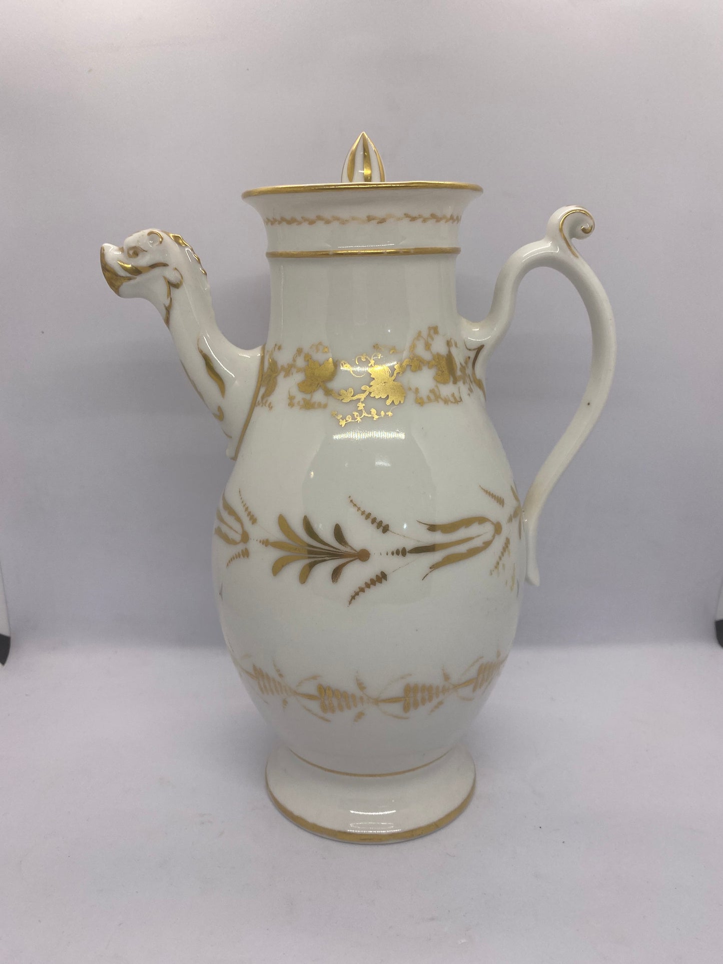 19th-century Dutch Porcelain Coffee Pot
