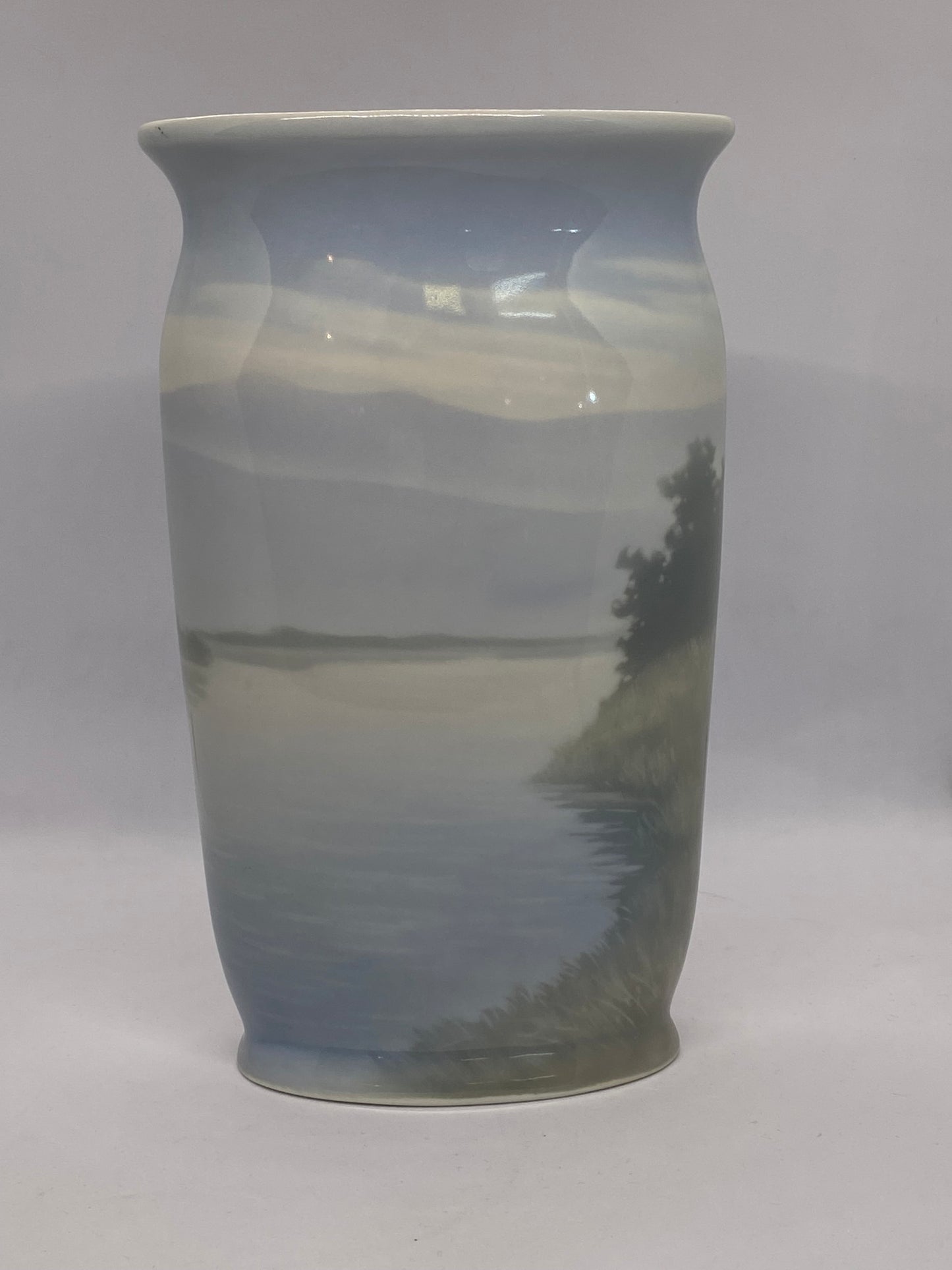 German Art Nouveau Near Antique Vase w Stag Motif