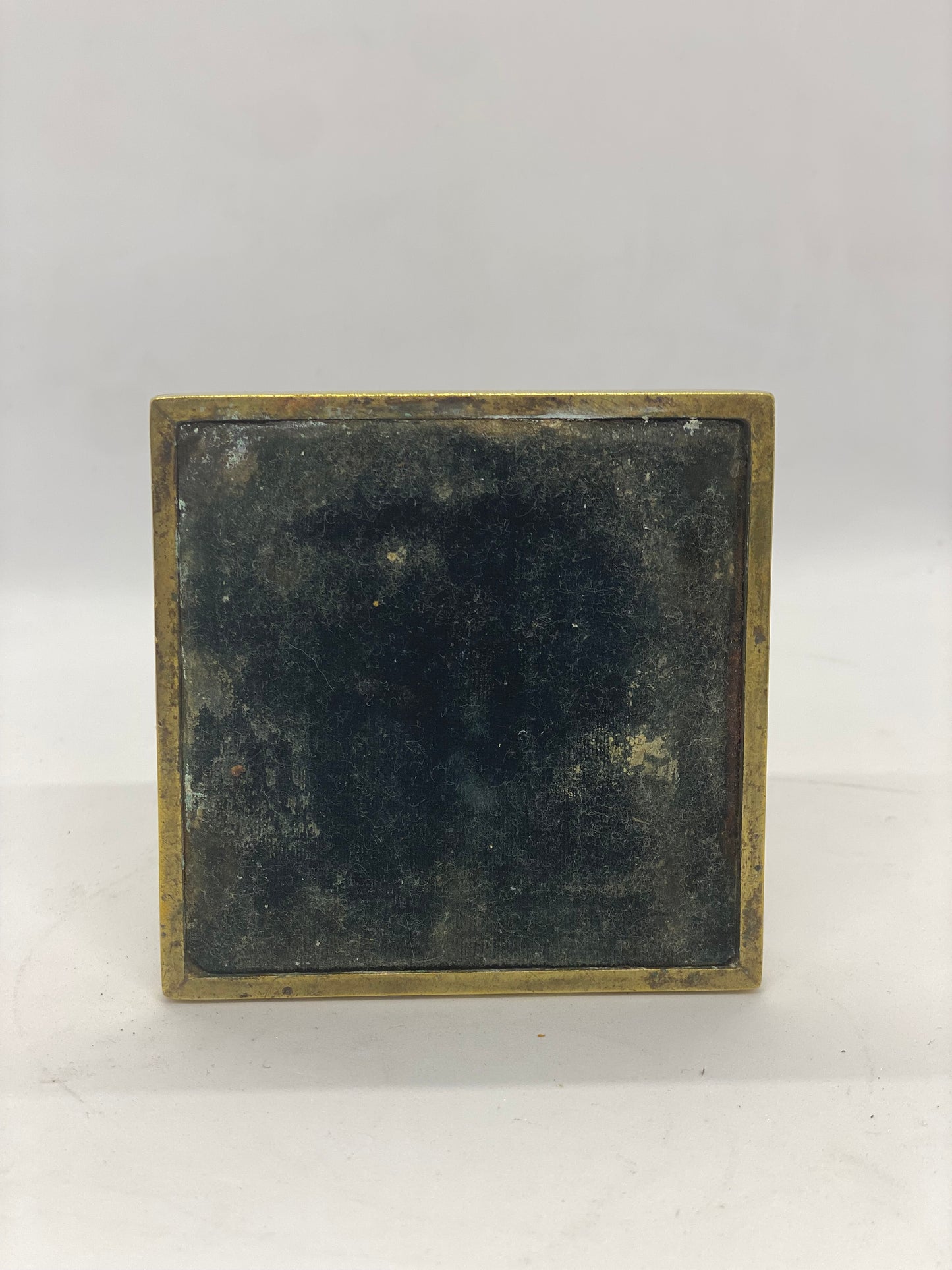 Candelero de cobre y latón del siglo XIX