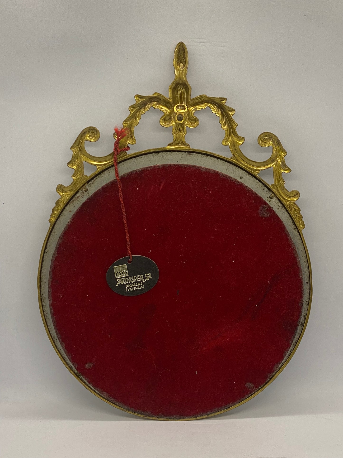 * Larger Version* Midcentury Deadstock S. A. Riper Spanish Brass Mirror