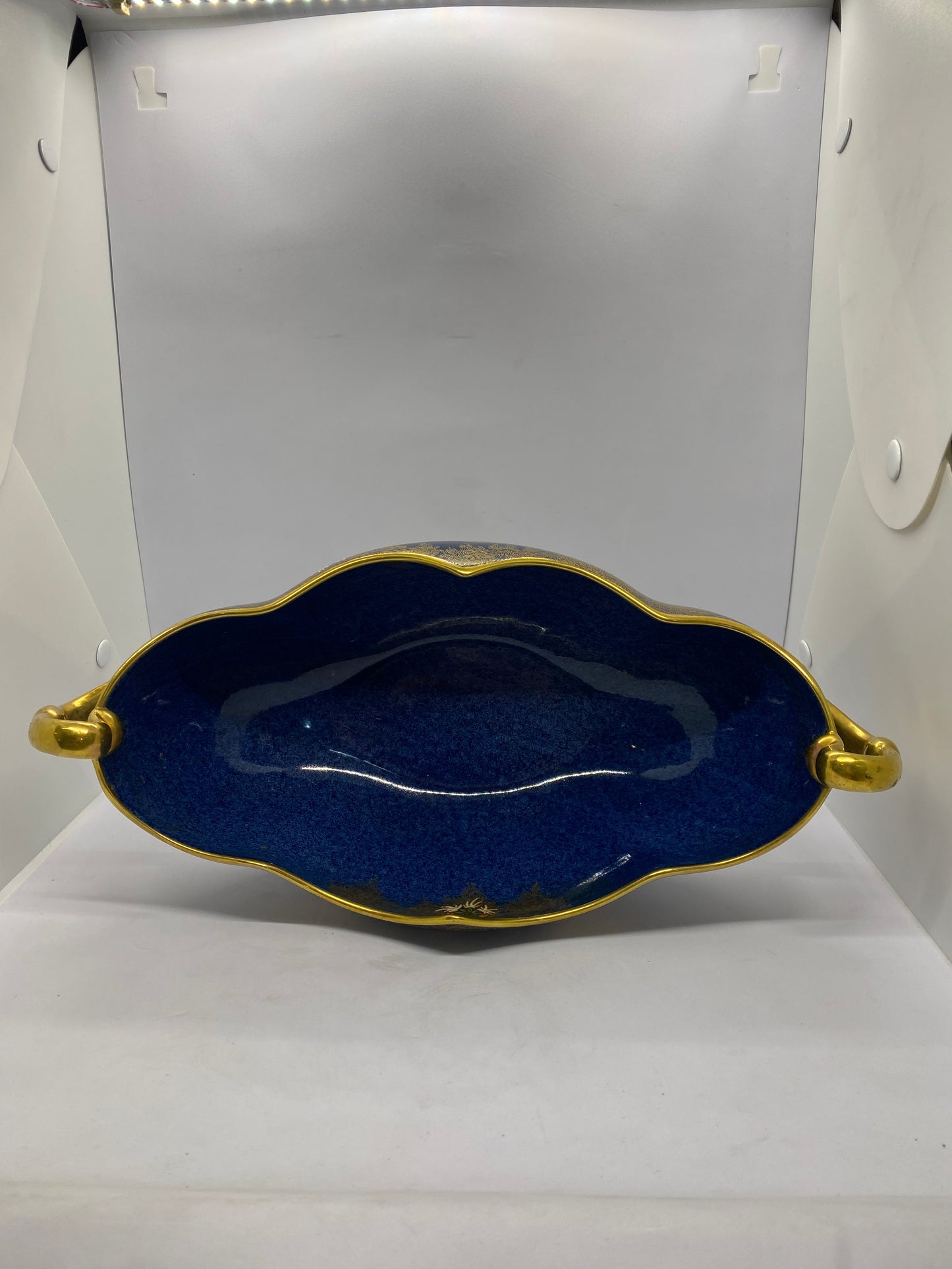 Jarrón grande con pie Carltonware Bleu Cobalt