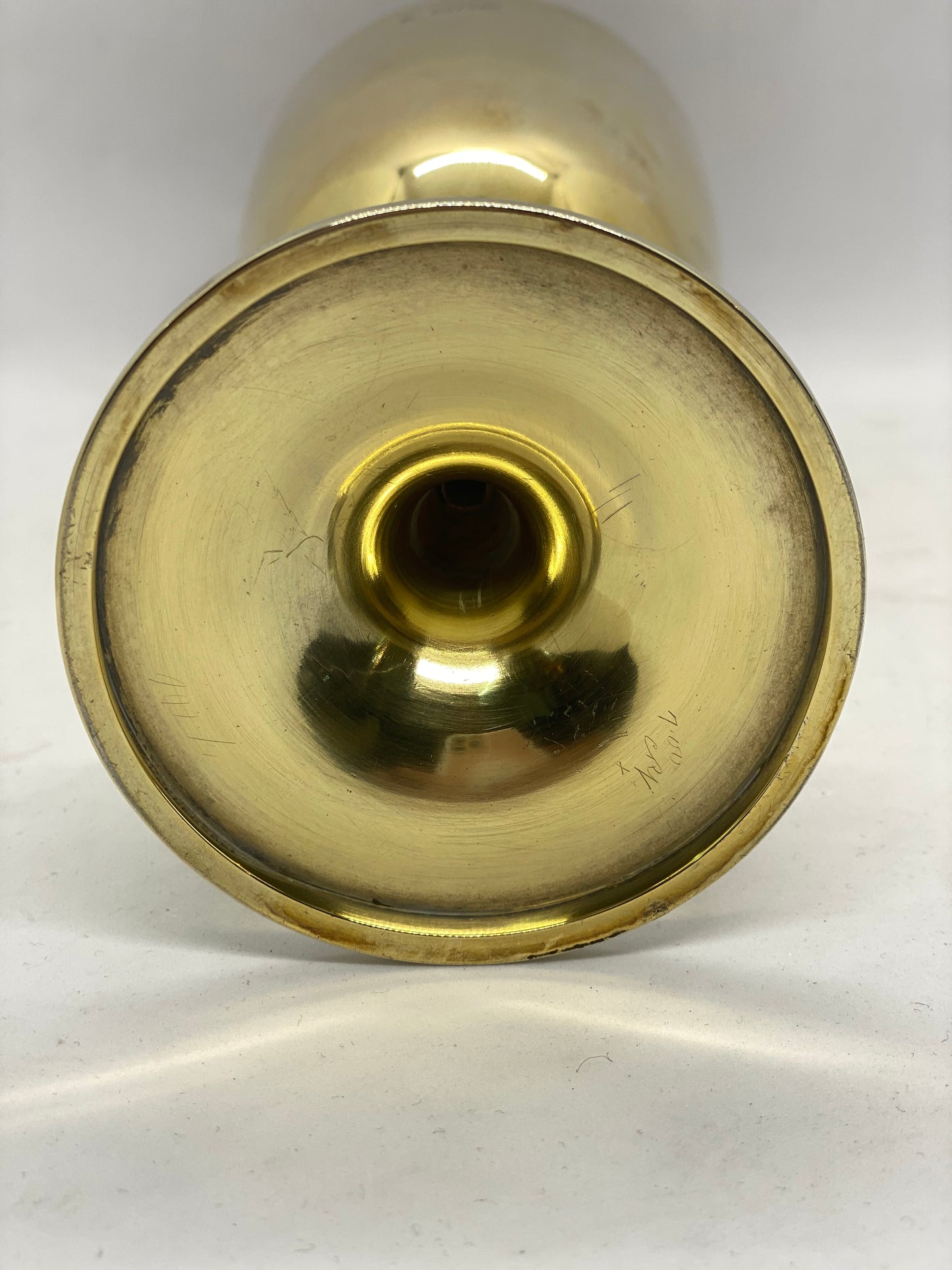 1907 年伦敦镀金纯银高脚杯