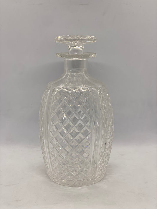 Decantador de cristal tallado antiguo