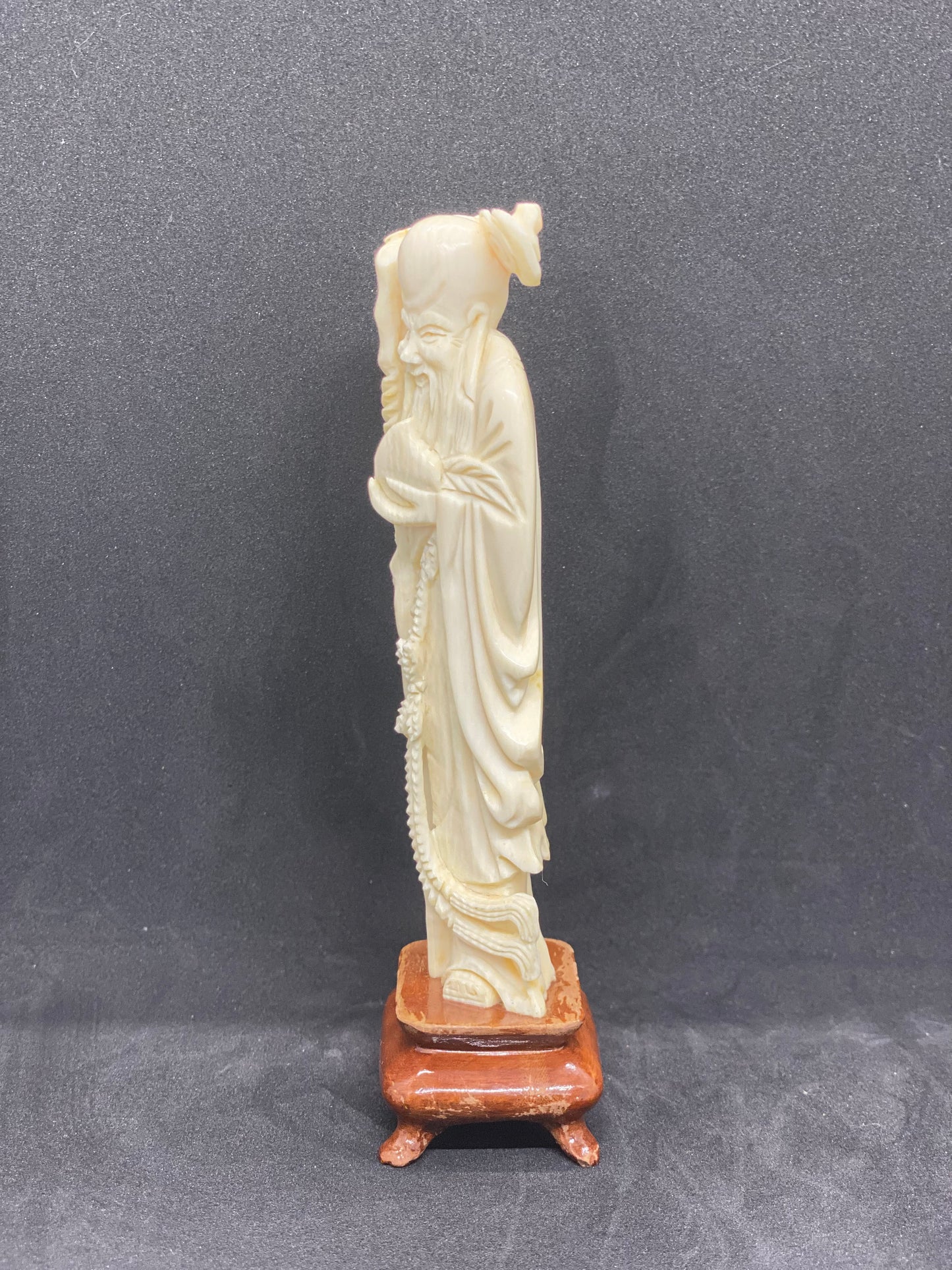 中国古董象牙寿老像(八仙之一)