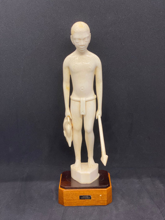 African Ivory Coast Figure of Young Hunter, early 20th century.