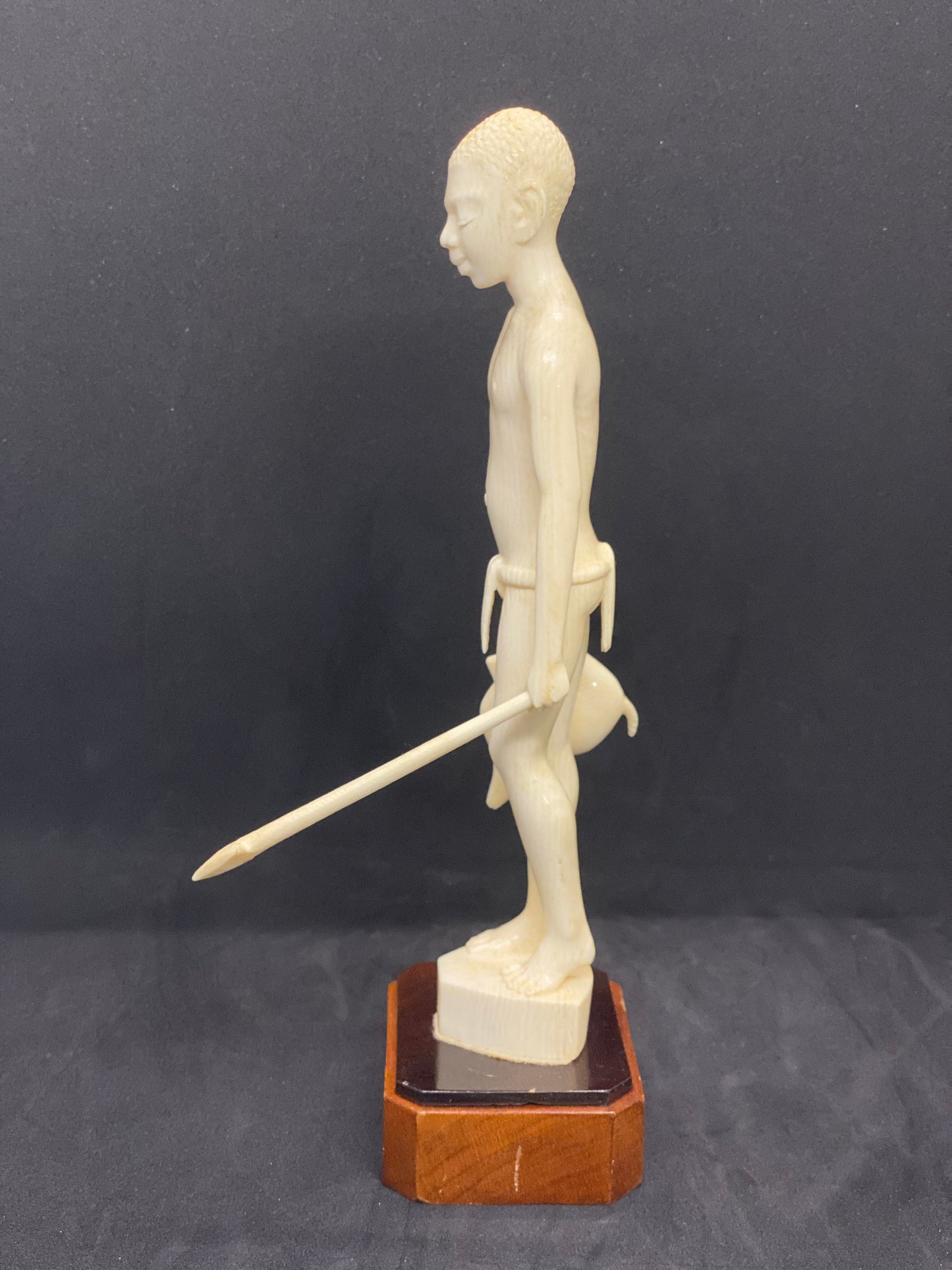 African Ivory Coast Figure of Young Hunter, early 20th century.
