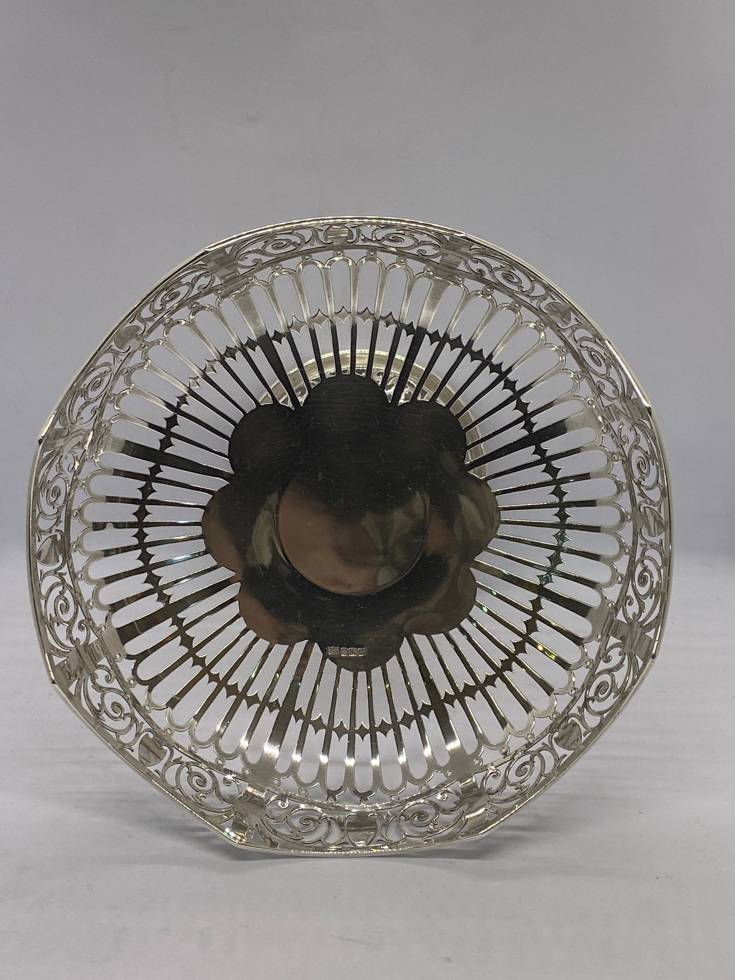 Comport de plata esterlina eduardiana de Mappin & Webb, 1907