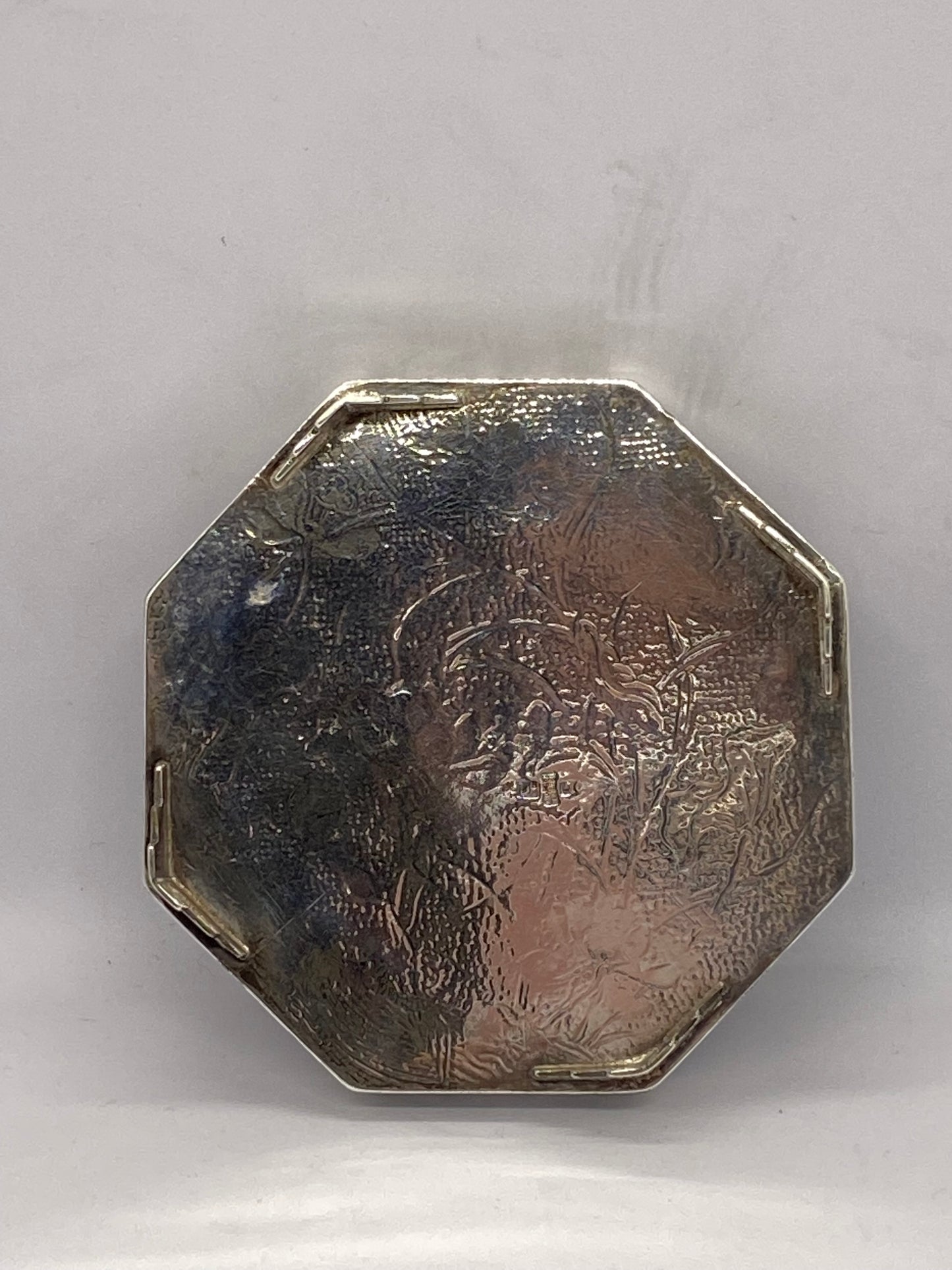 Antique Chinese Silver Luen Hing Wine Bottle Coaster