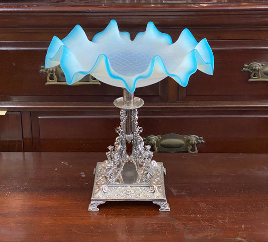 Gorgeous late 19th Century, James Dixon & Sons Silver plated Centrepiece w glass