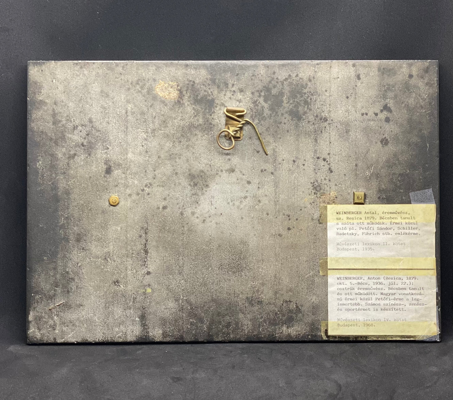 古董新艺术匈牙利青年风格青铜雕塑墙板