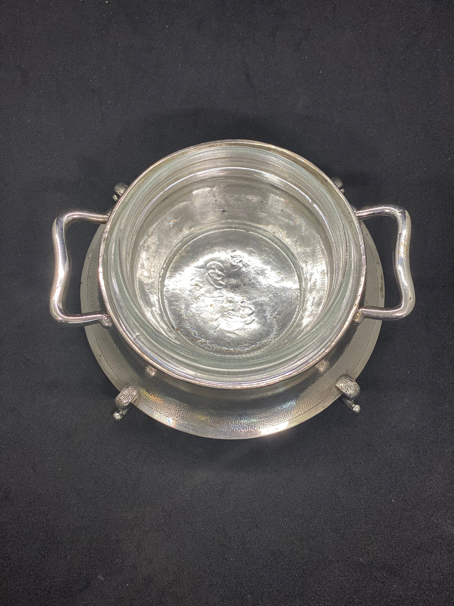 Antique Hung Chong Chinese Export Silver Condiment / Sugar Bowl or Salt Cellar