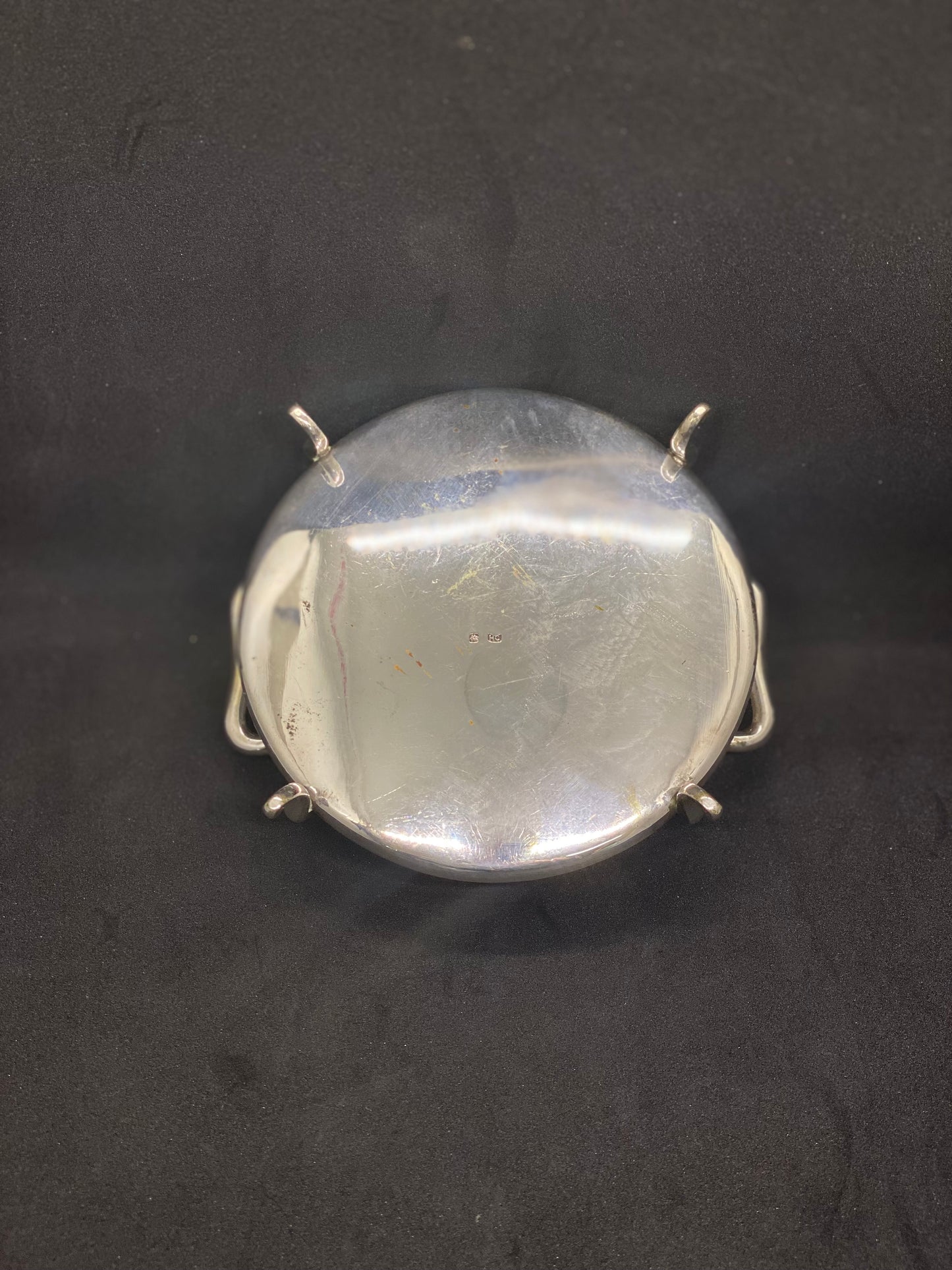 Antique Hung Chong Chinese Export Silver Condiment / Sugar Bowl or Salt Cellar