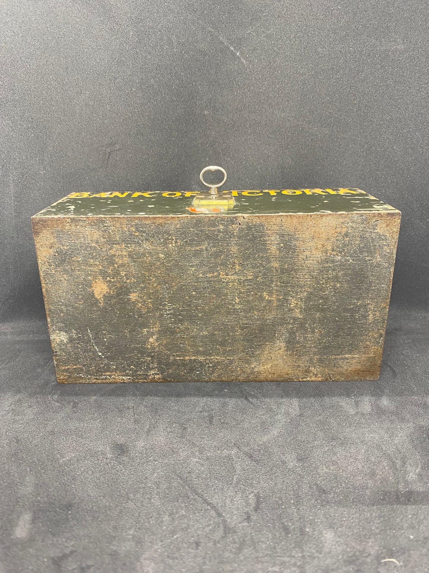 古董铸铁维多利亚银行保险箱带原装钥匙