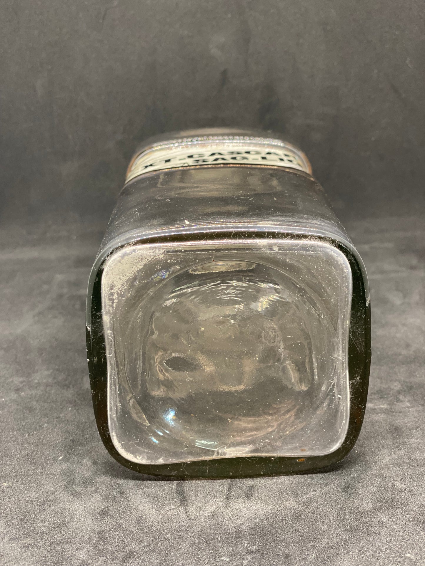 古董英国药剂师瓶,YG 公司出品,约 1880 年 - Ext. Cascar Sag. Liq.(Cascara)