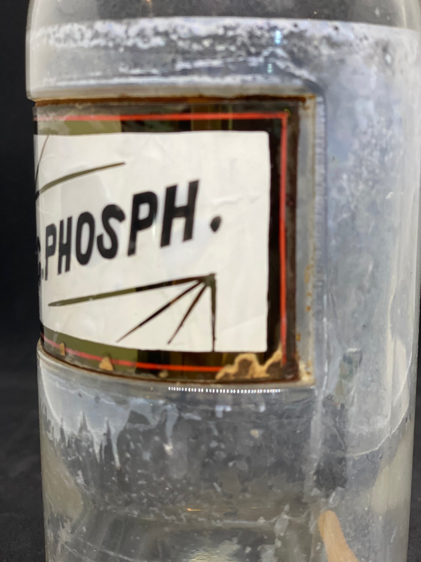 古董美国药剂瓶,W, T & Co. 出品,约 1880-90 年 - Ac Phosph。