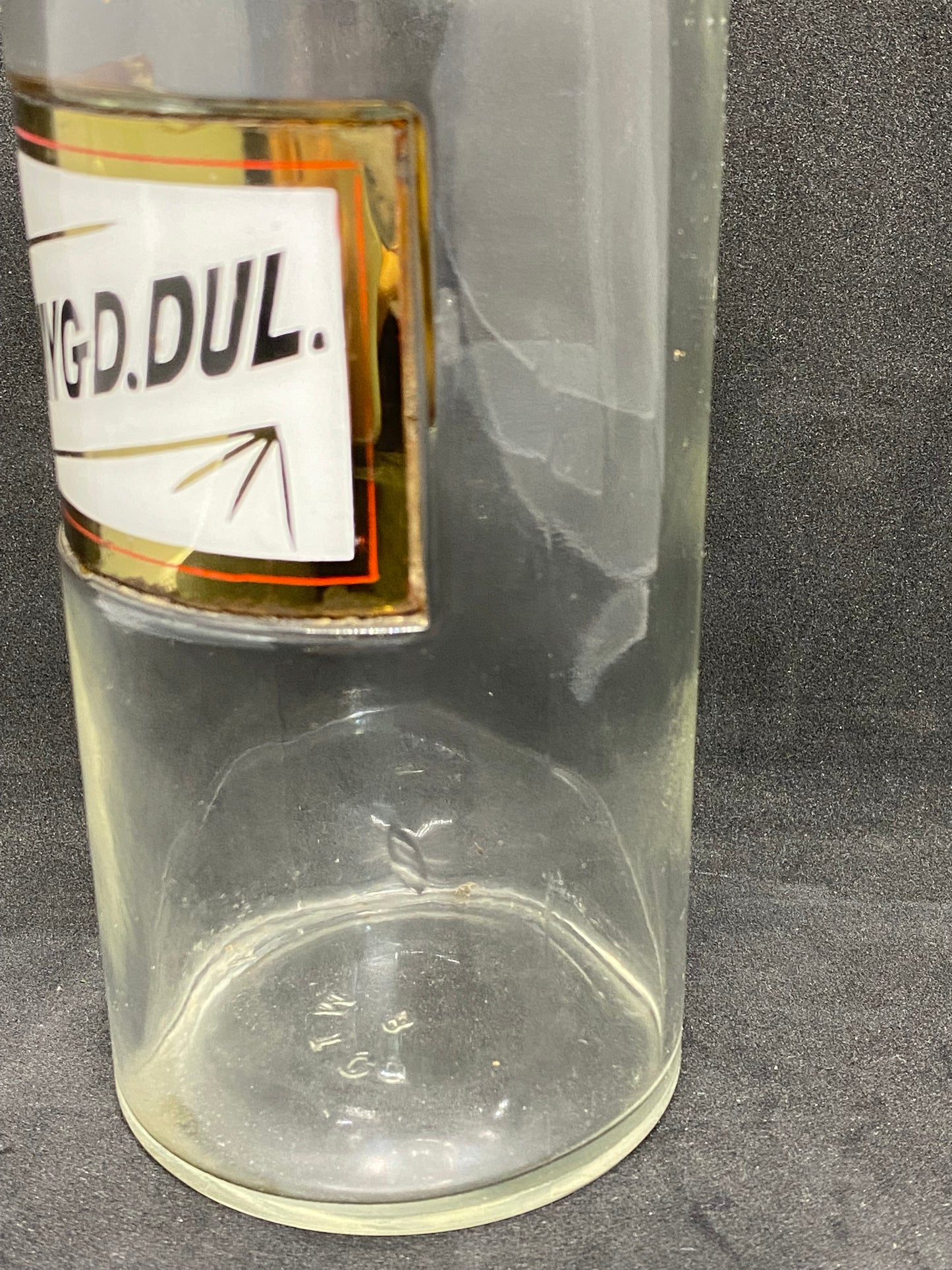 古董美国药剂师瓶,W, T & Co. 出品,约 1880-90 年 - Ol. Amygd. Dul.