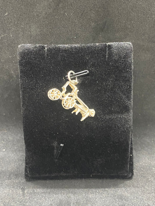 Vintage Sterling Silver Horse and Carriage Charm/Pendant