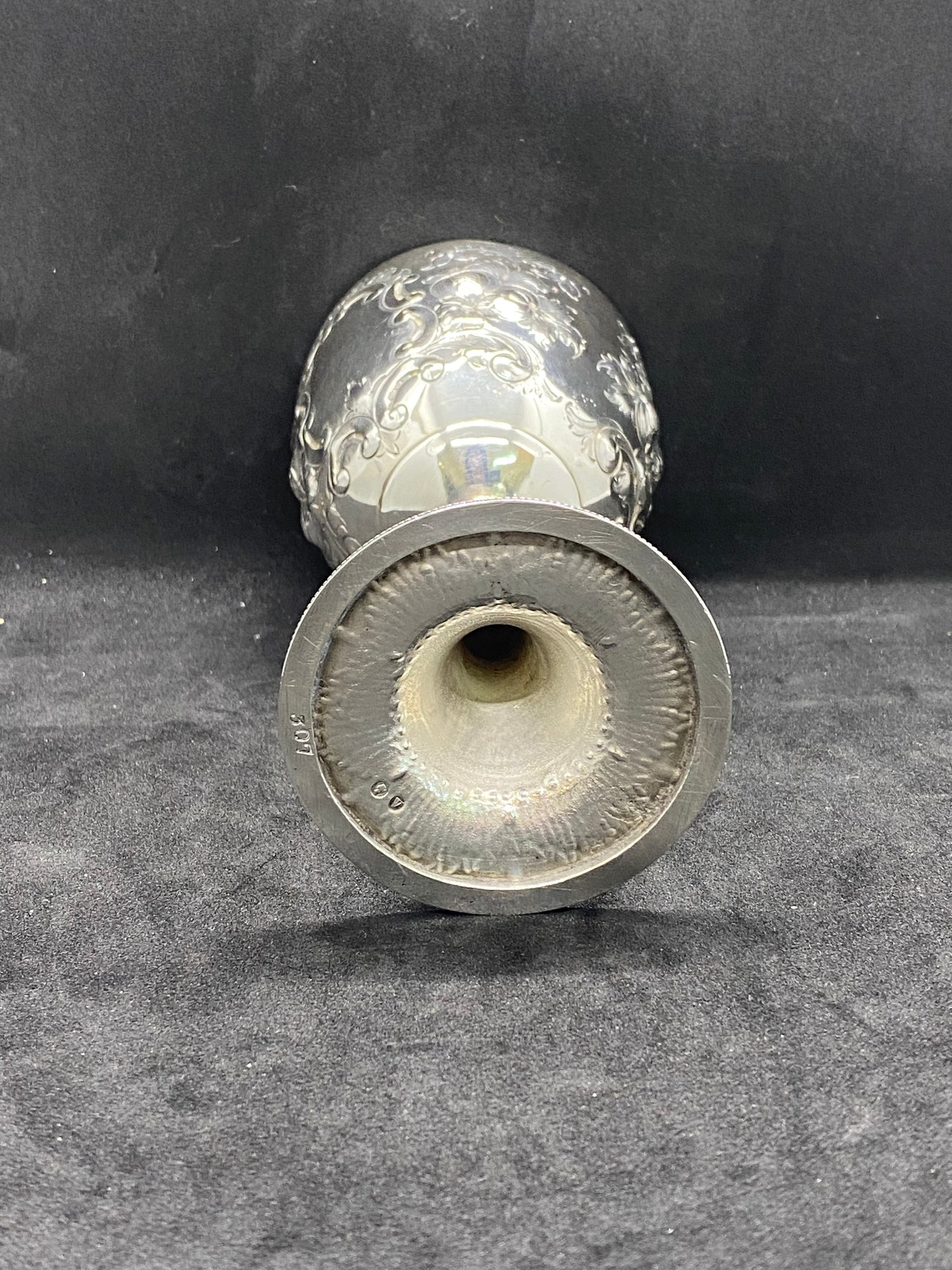 Copa antigua de plata de ley de finales de la época victoriana, Birmingham, 1870