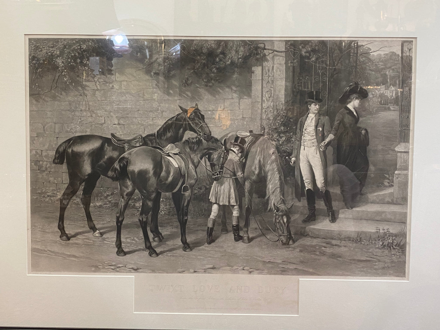 《爱与责任之间的联系》,19 世纪照相凹版画,仿照塞缪尔·埃德蒙·沃勒