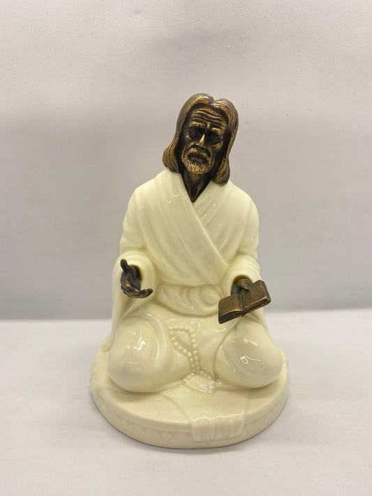 老式 Minton “The Sage” 细骨瓷与铸造纯铜,1978 年。