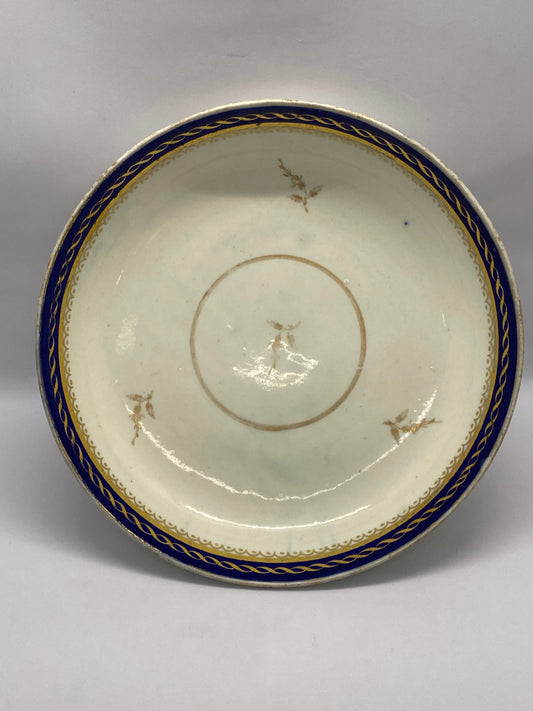 Late 18th Century English Porcelain Caughley Serving Dish