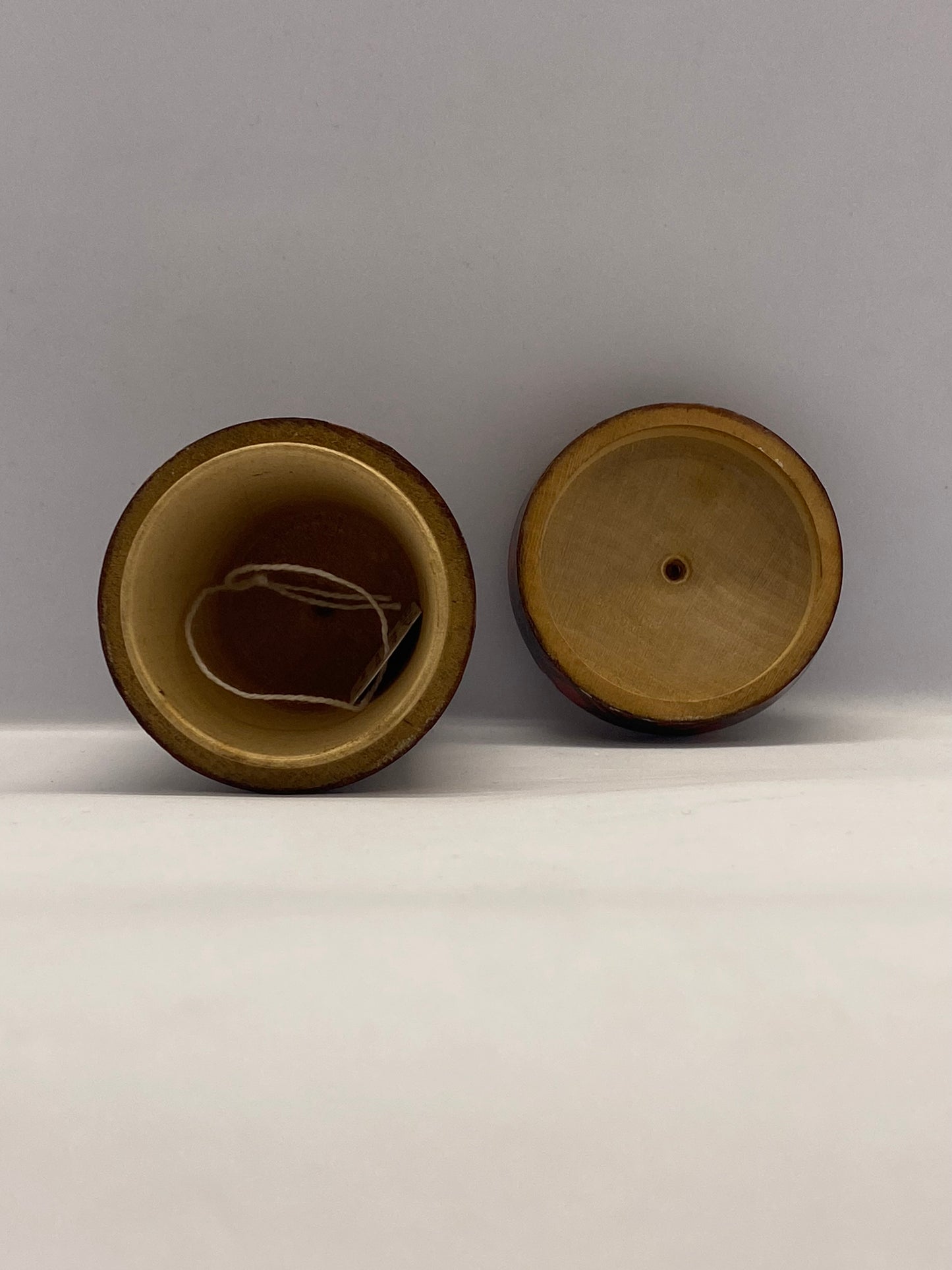 Caja de tartán victoriana del siglo XIX para vaso de whisky