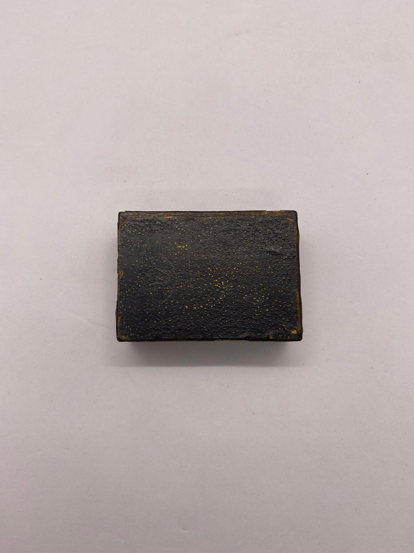 Caja de sellos de cerámica escocesa victoriana del siglo XIX
