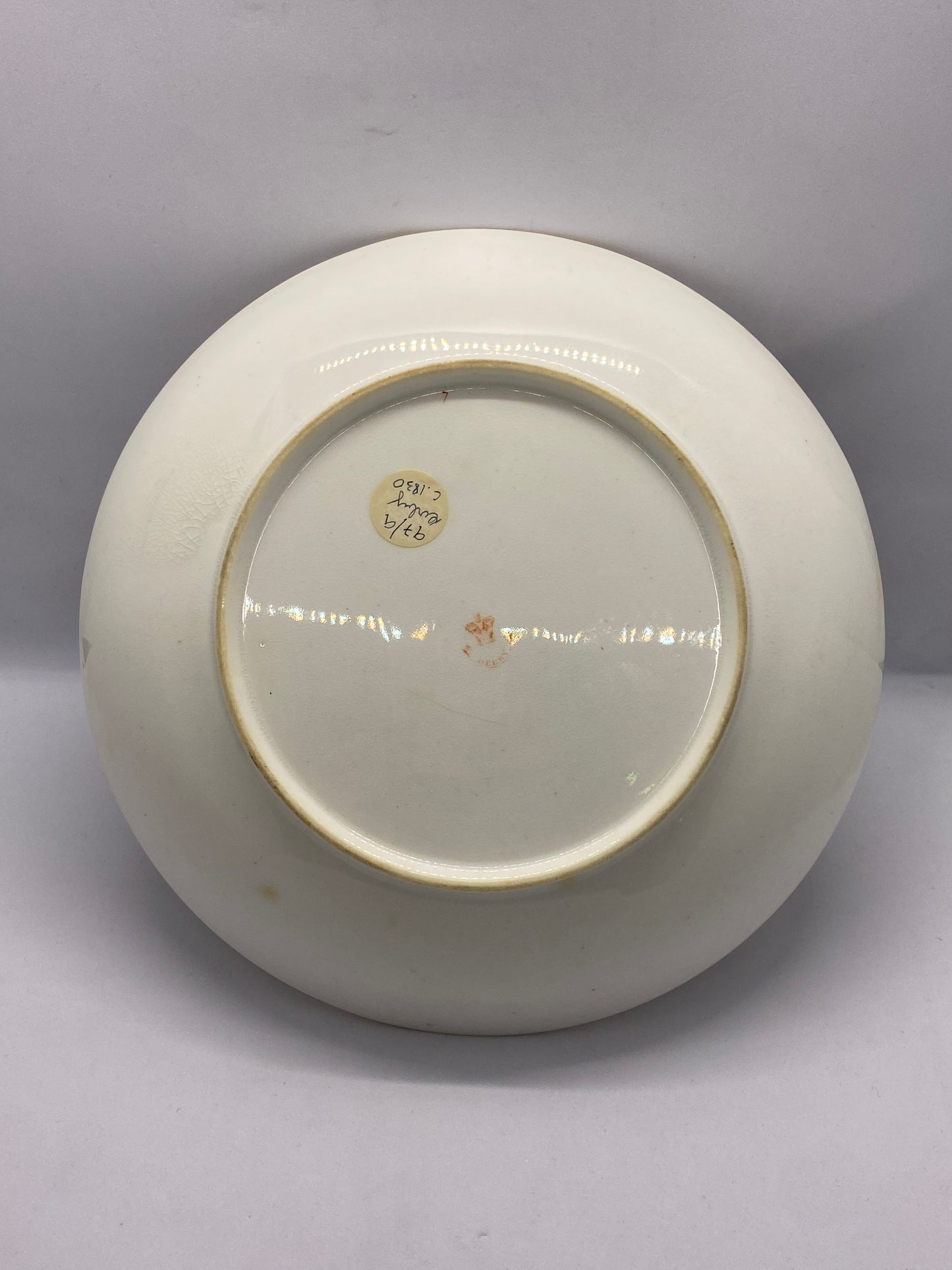 18th Century Regency Period Derby Plate in Black & Gold