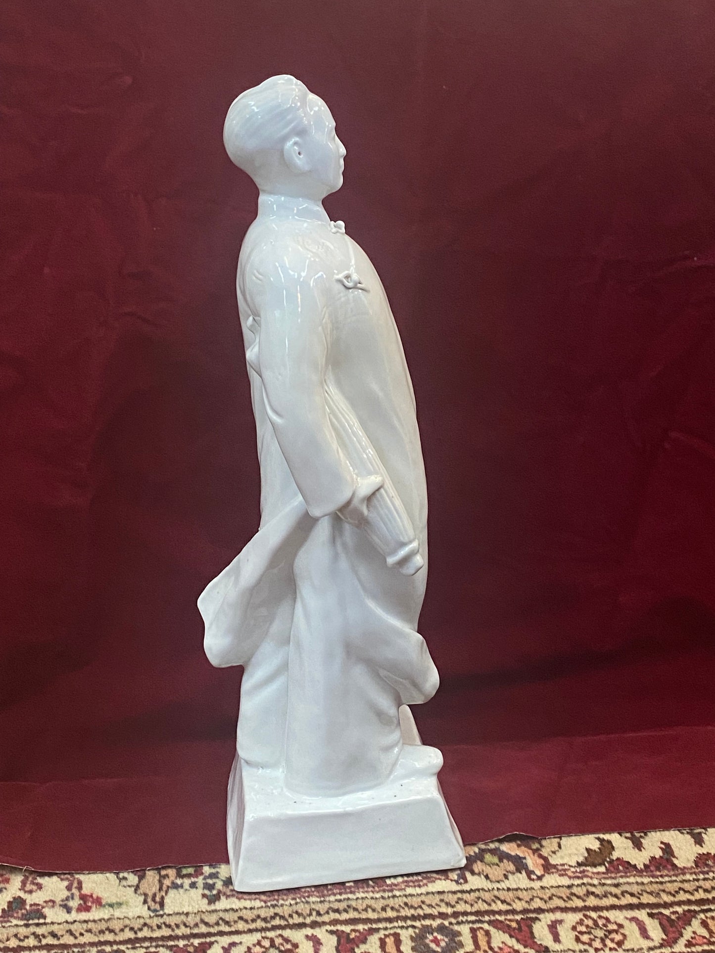 Estatua del joven Mao Dehua o Blanc de Chine de la época de la Revolución Cultural de los años 60
