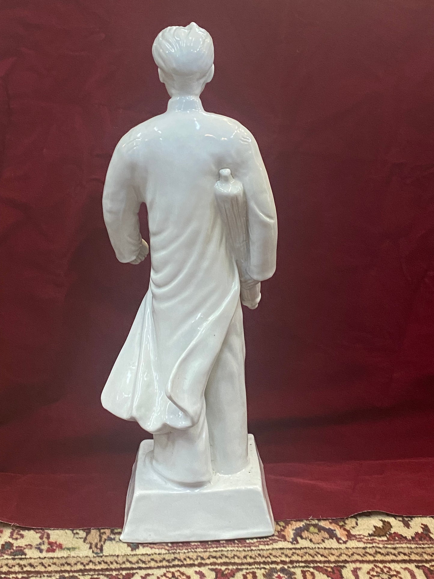 Estatua del joven Mao Dehua o Blanc de Chine de la época de la Revolución Cultural de los años 60