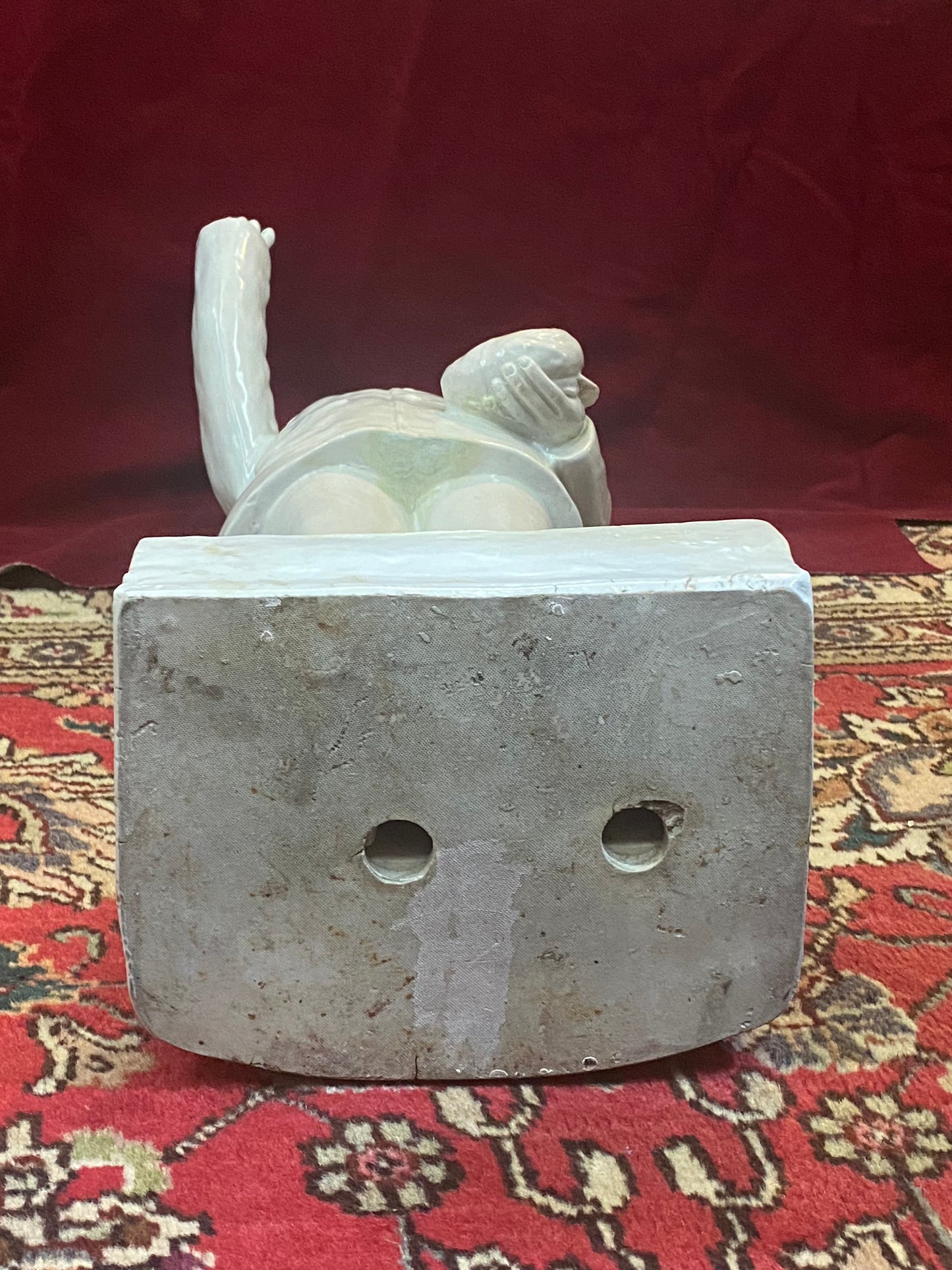 1960 Revolución Cultural Era Dehua o Blanc de Chine Presidente Mao Estatua