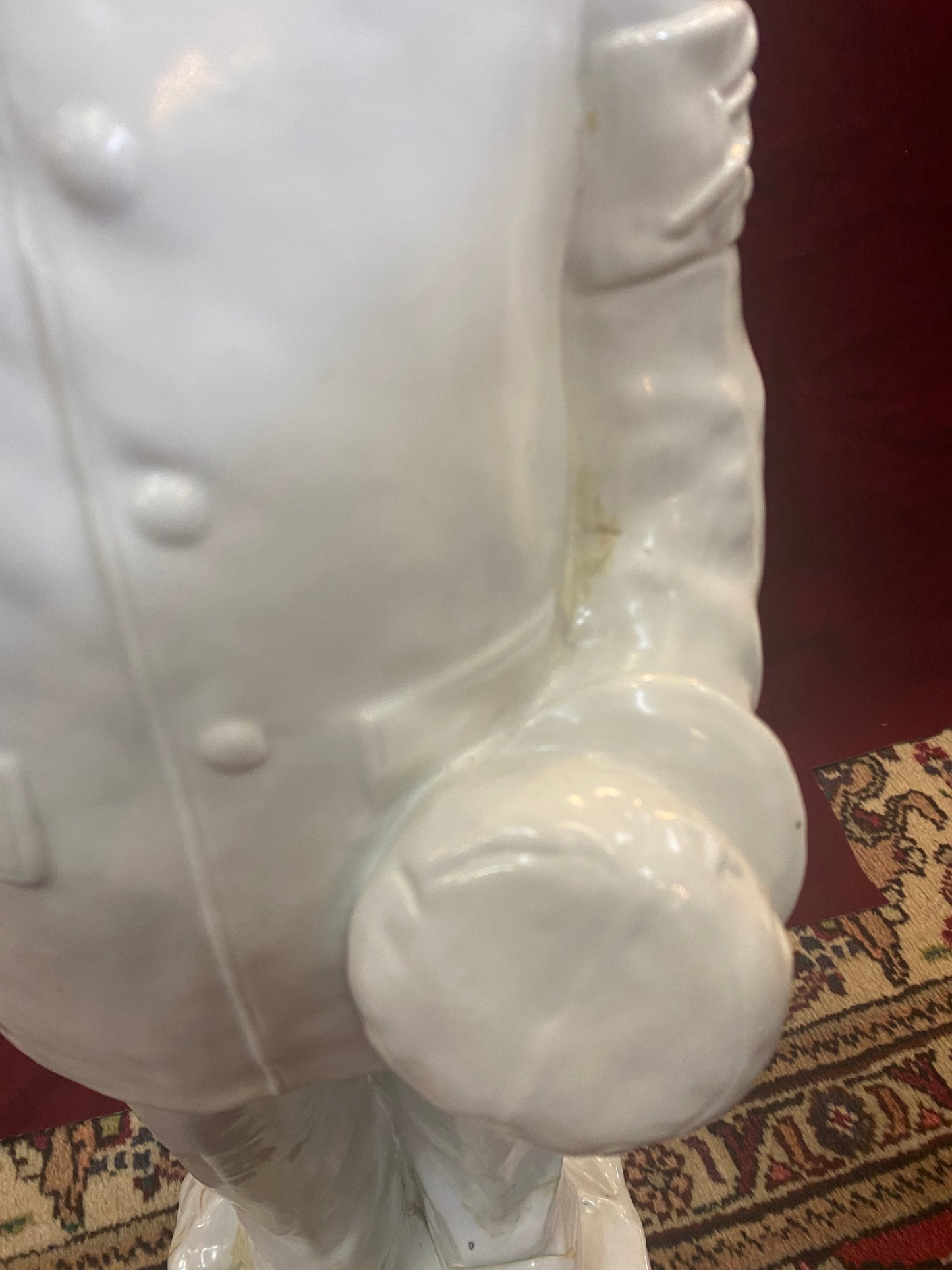 1960 Revolución Cultural Era Dehua o Blanc de Chine Presidente Mao Estatua