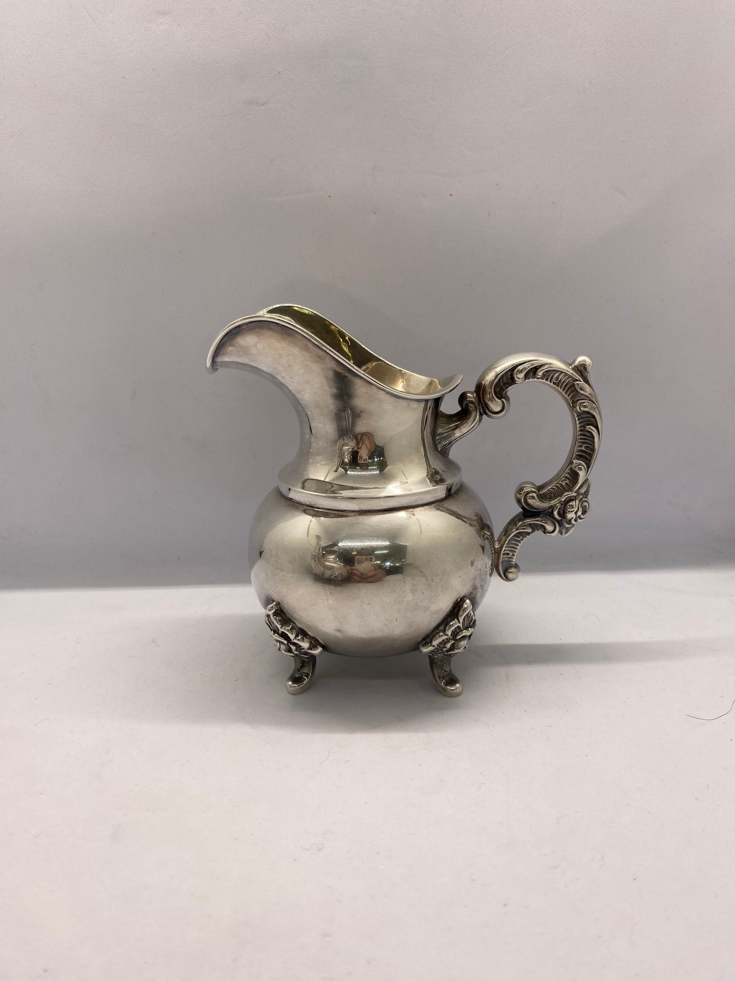 Impresionante juego de té de 4 piezas en plata de ley de Emil Hermann