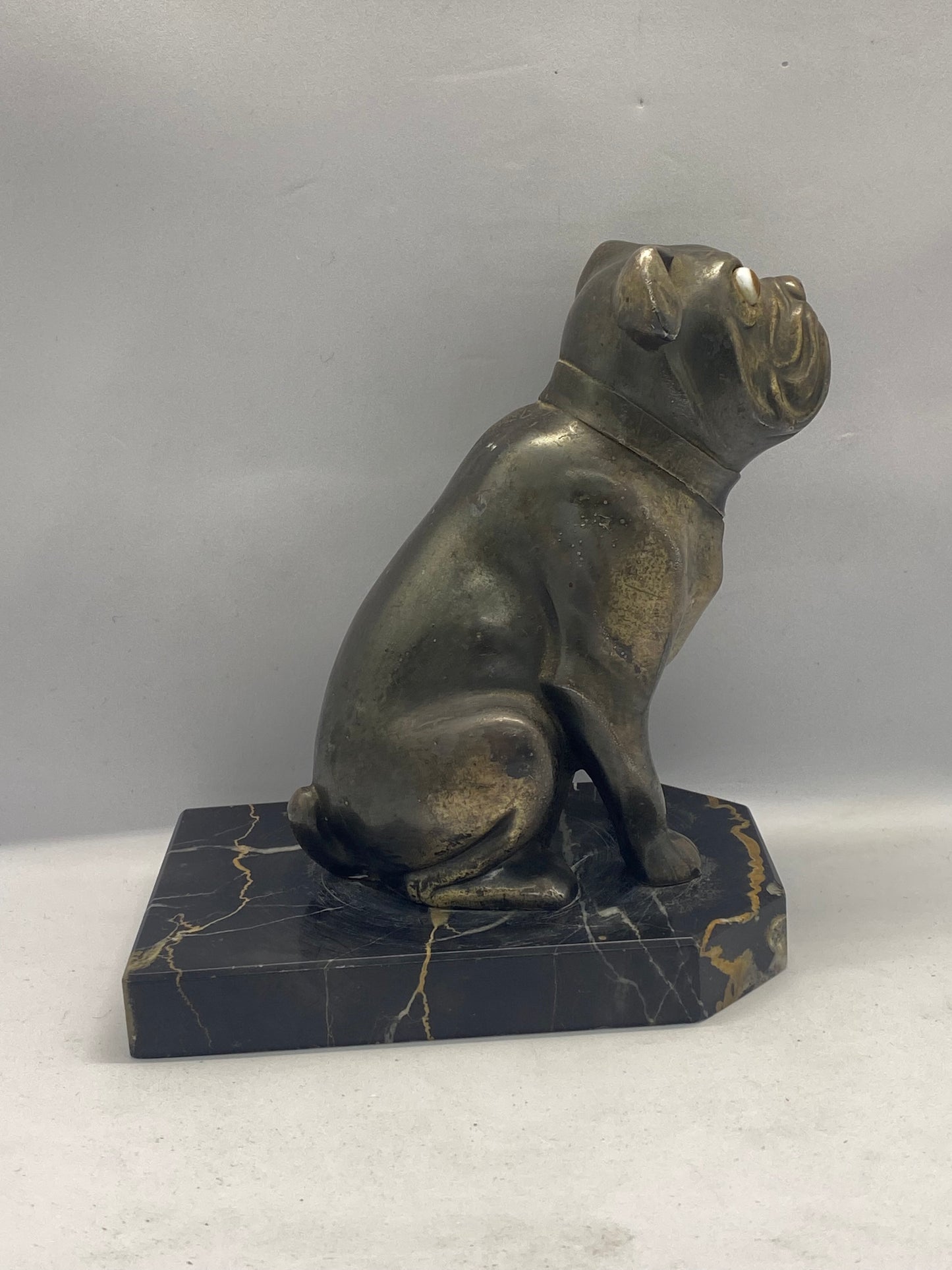 French Art Deco Bulldog Bookends by Hippolyte “FranJou” Moreau