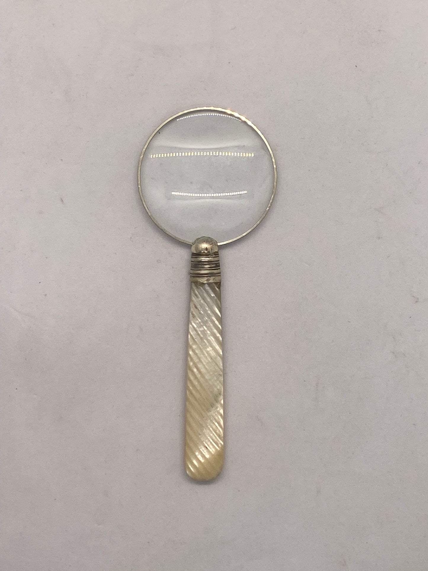 Antique Mother of Pearl handled Magnifying Glass circa 1913