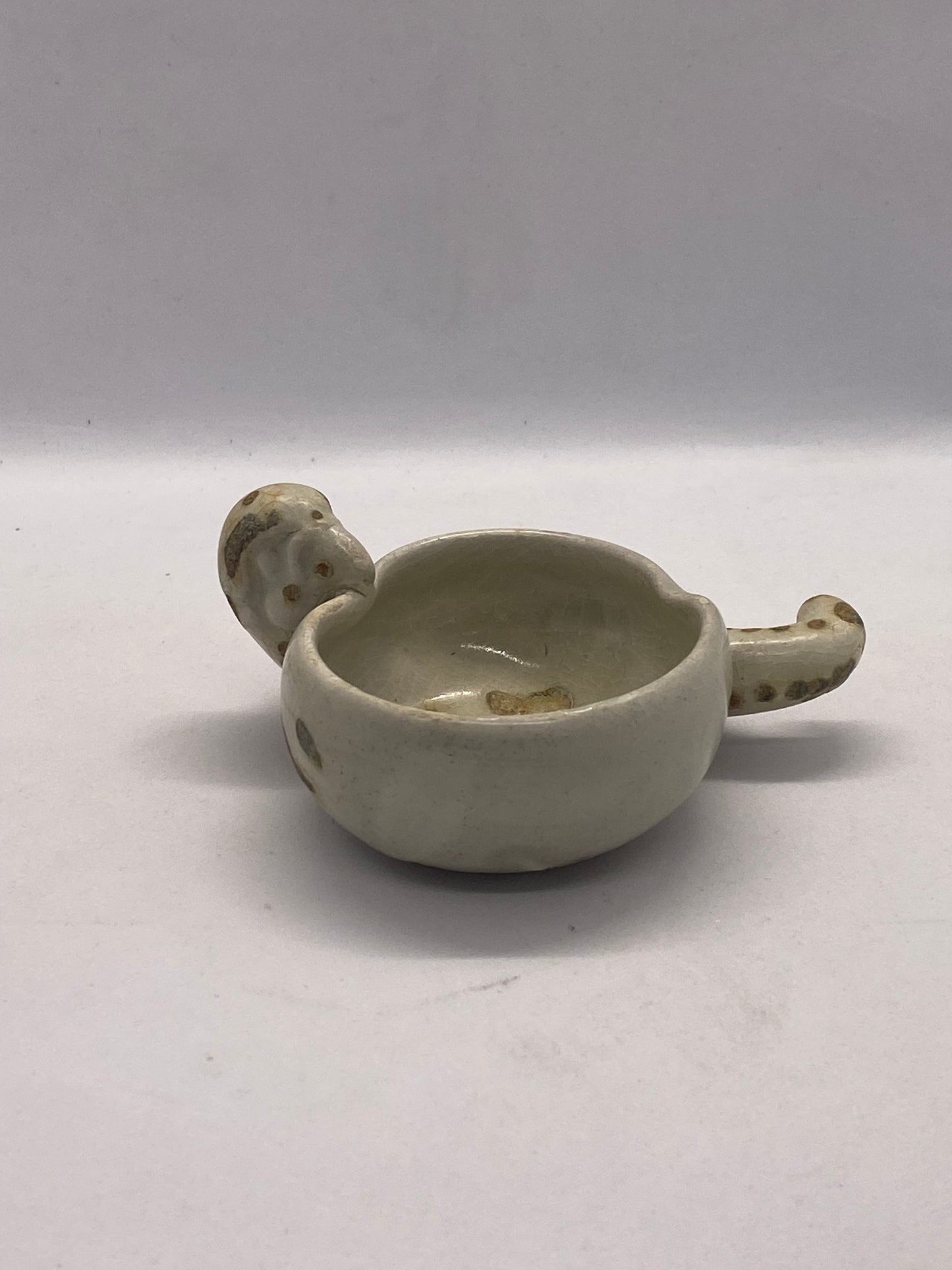 Rare 15th century Hoi An Hoard Parrot and Peach Figural Brush Washer