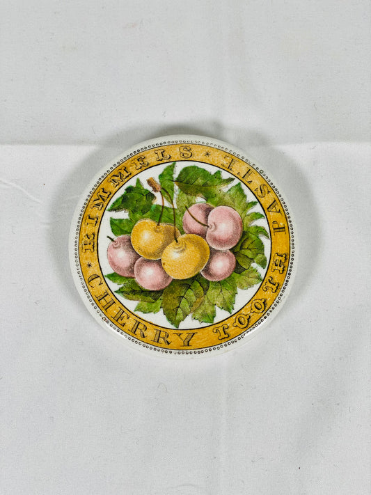 Tapa de bote de pasta de dientes Rimmel Cherry coloreada, victoriana del siglo XIX, extremadamente rara.