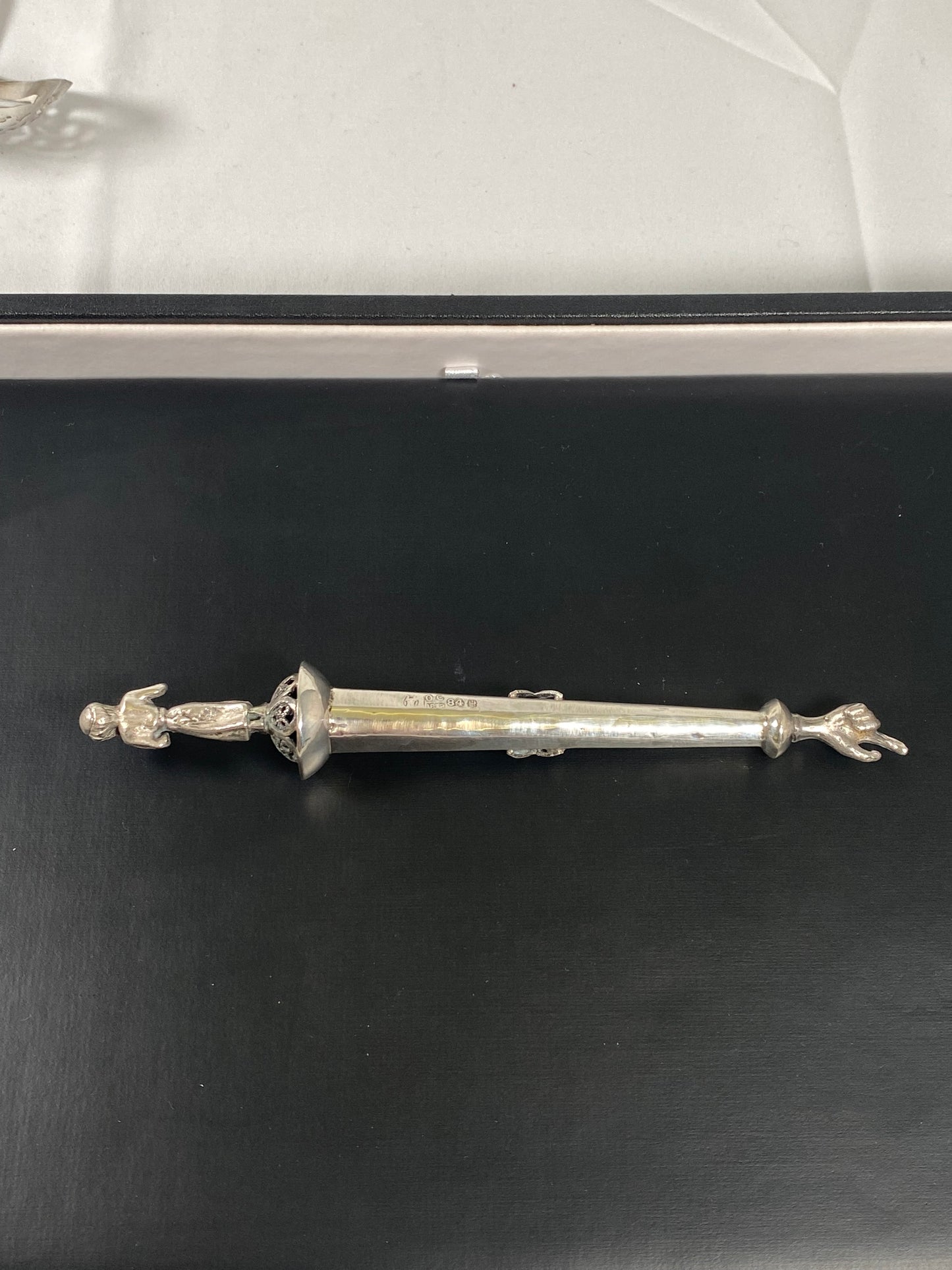 Late 19th century Russian Silver Yad Torah Pointer, Rare Antique Judaica