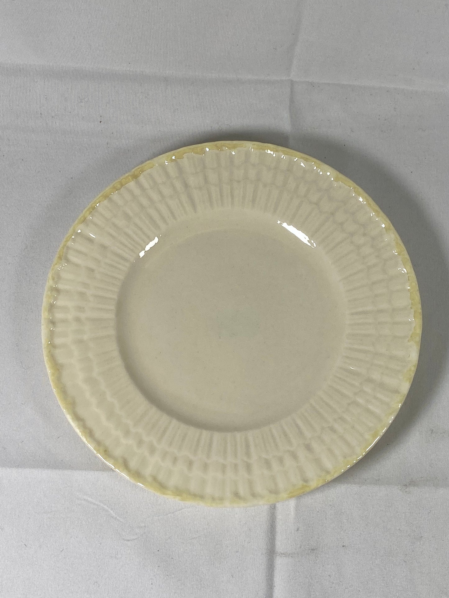 4 件套复古 Belleek 茶杯三件套,砗磲图案,第 6 届绿色标志