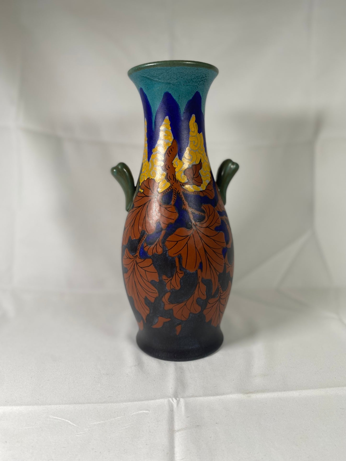Rare Gouda Dutch Art Deco Pottery Vase