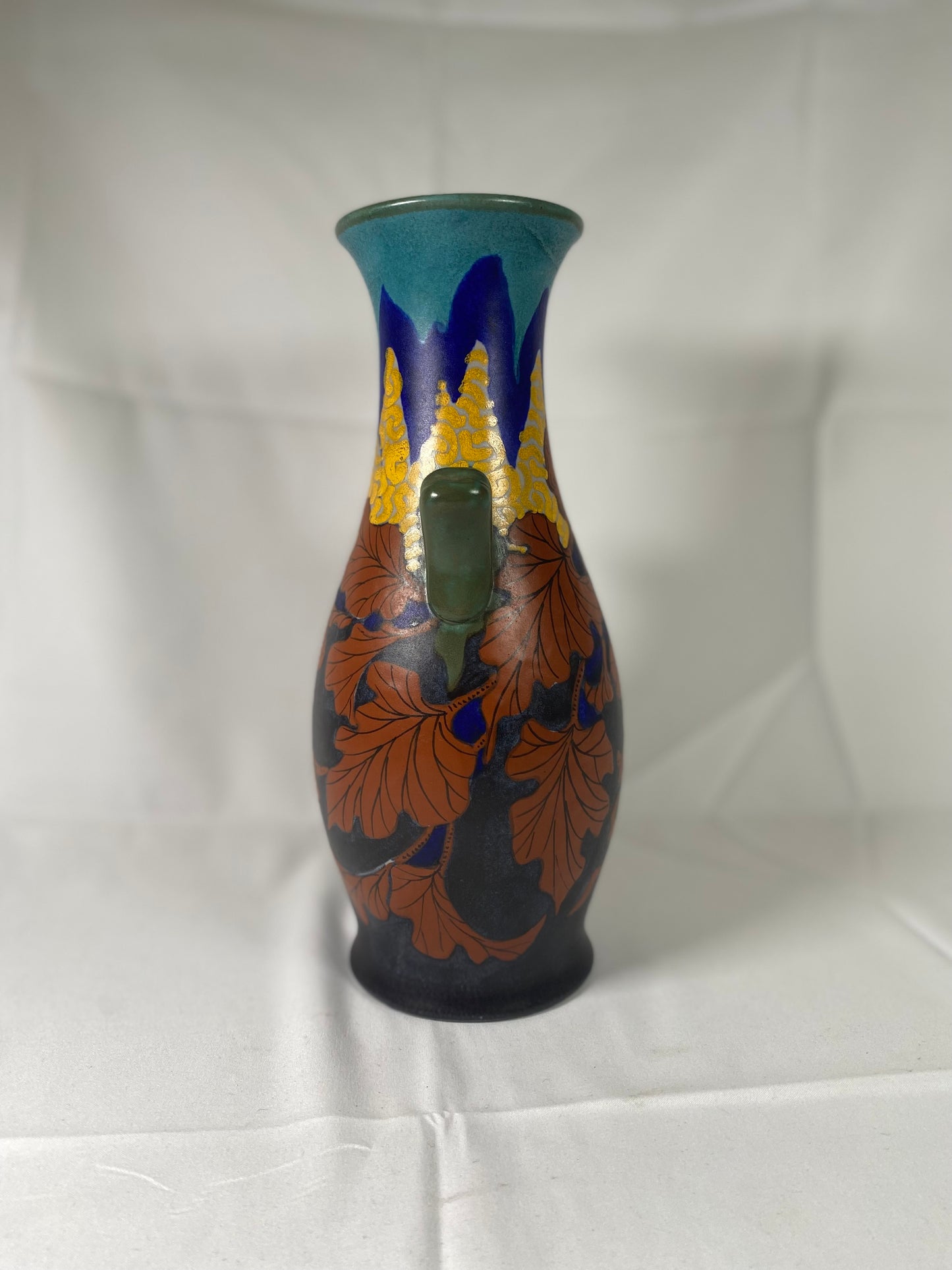 Rare Gouda Dutch Art Deco Pottery Vase