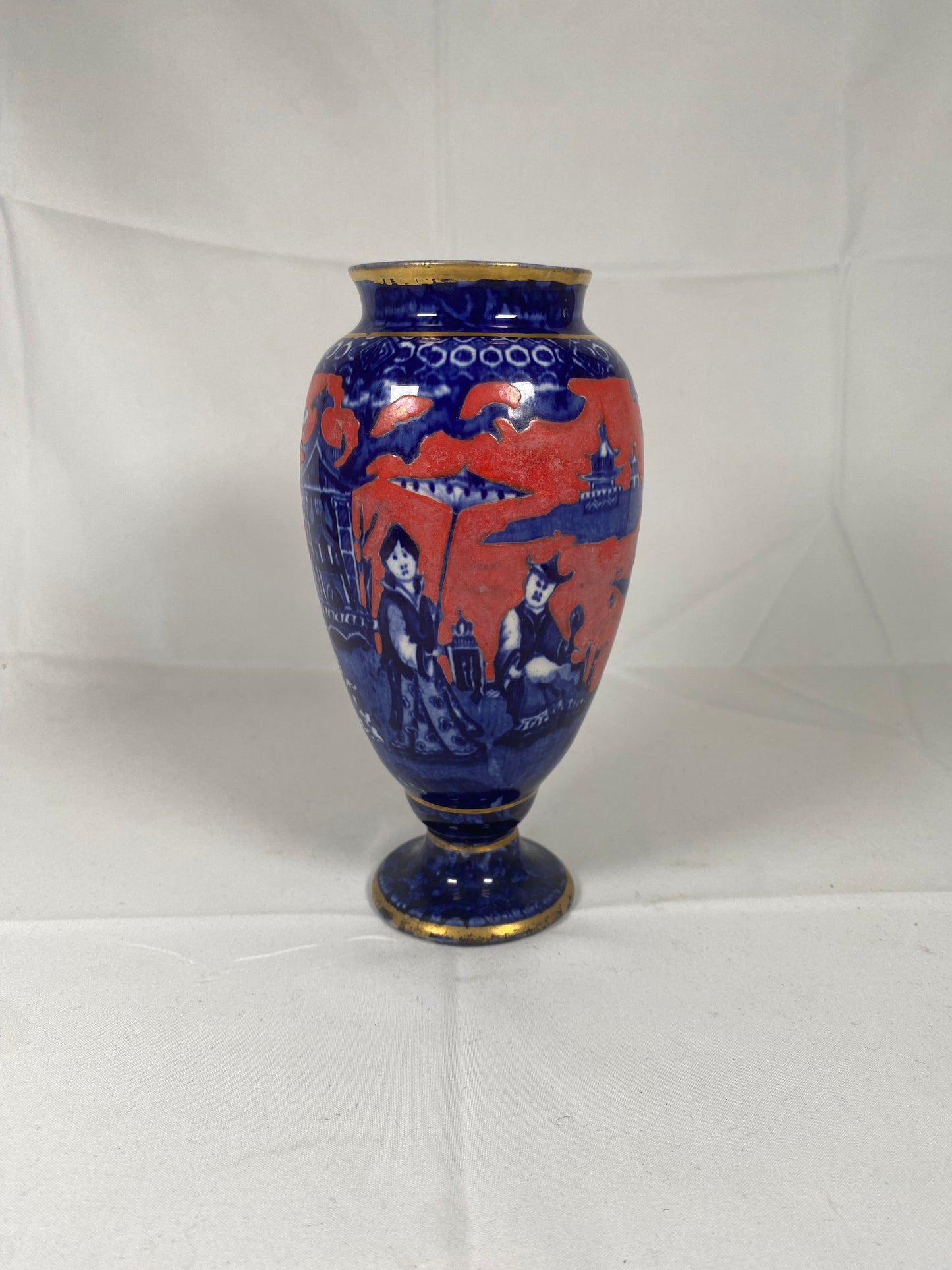 Early to Mid 19th Exceptional European Porcelain Chinoiserie Vase