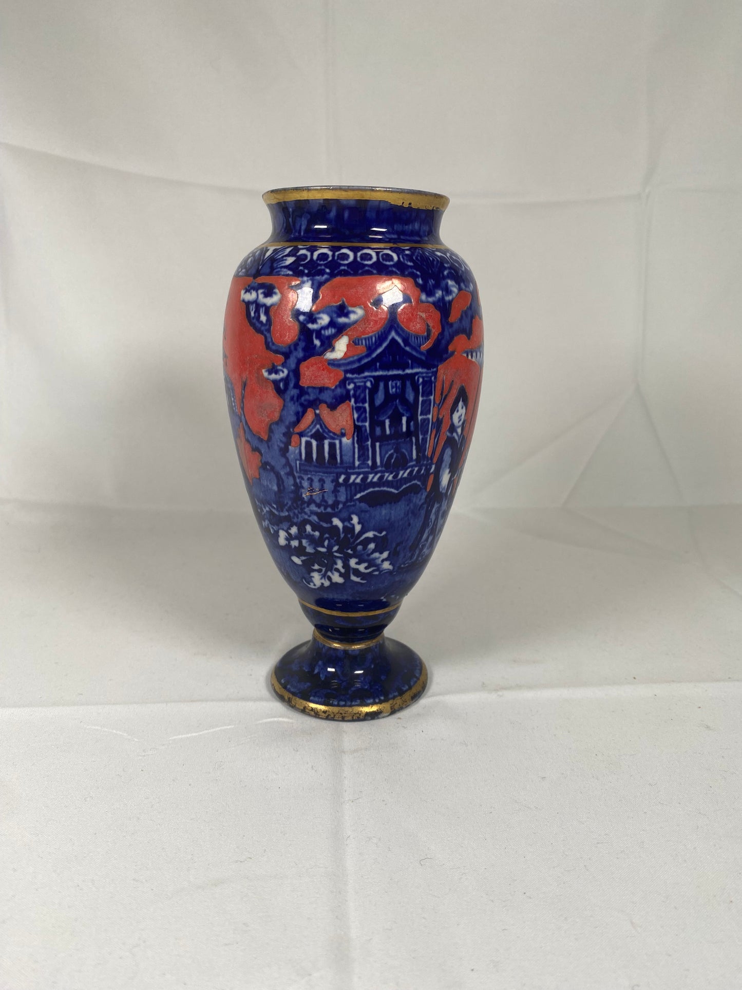 Early to Mid 19th Exceptional European Porcelain Chinoiserie Vase